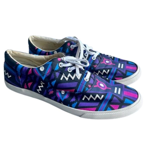 Bucketfeet Cosmos 2 Lace Up Canvas Sneakers Purple/Black - EU 41/US 10 - Picture 5 of 14